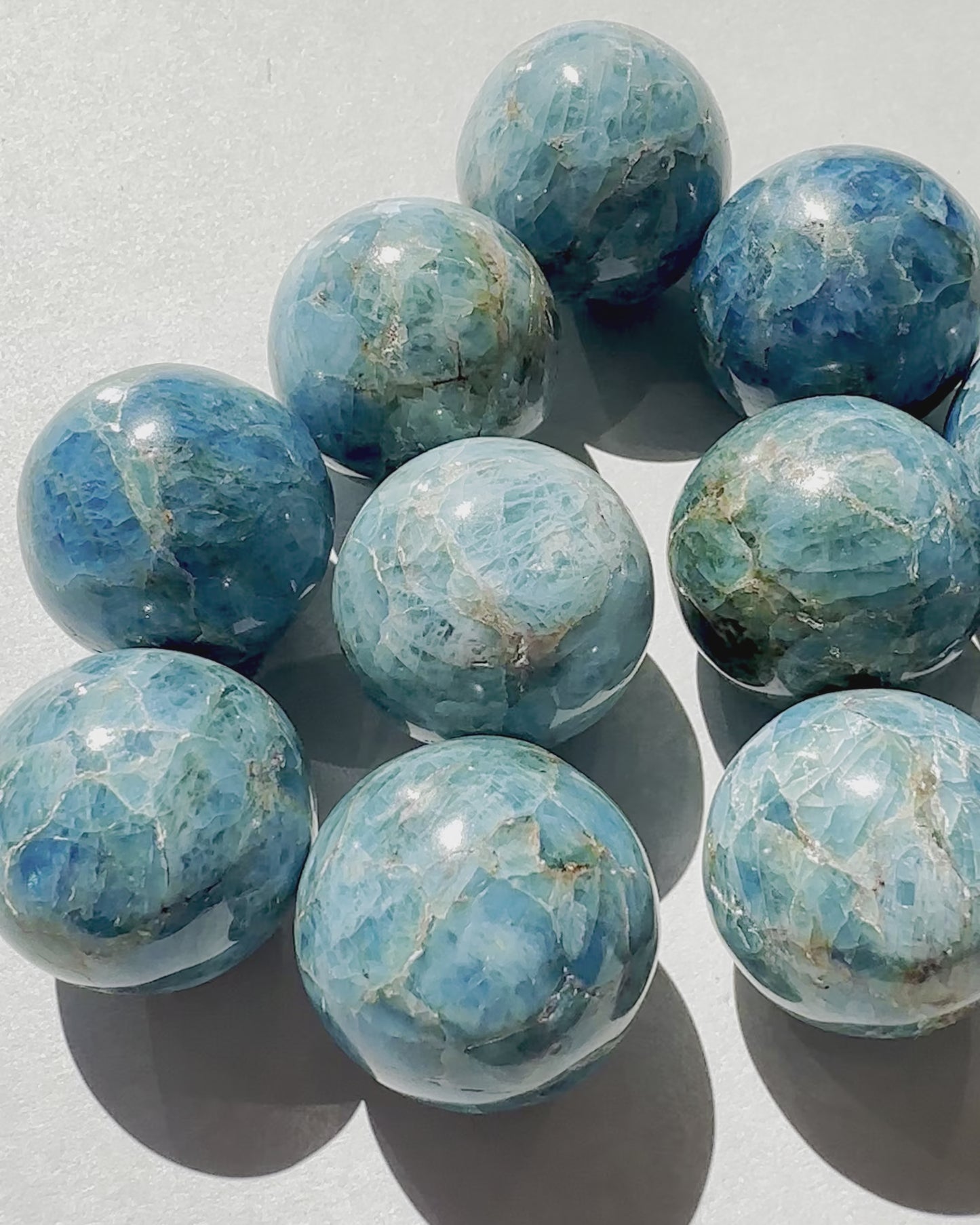 Load and play video in Gallery viewer, Neon Apatite Mini Sphere