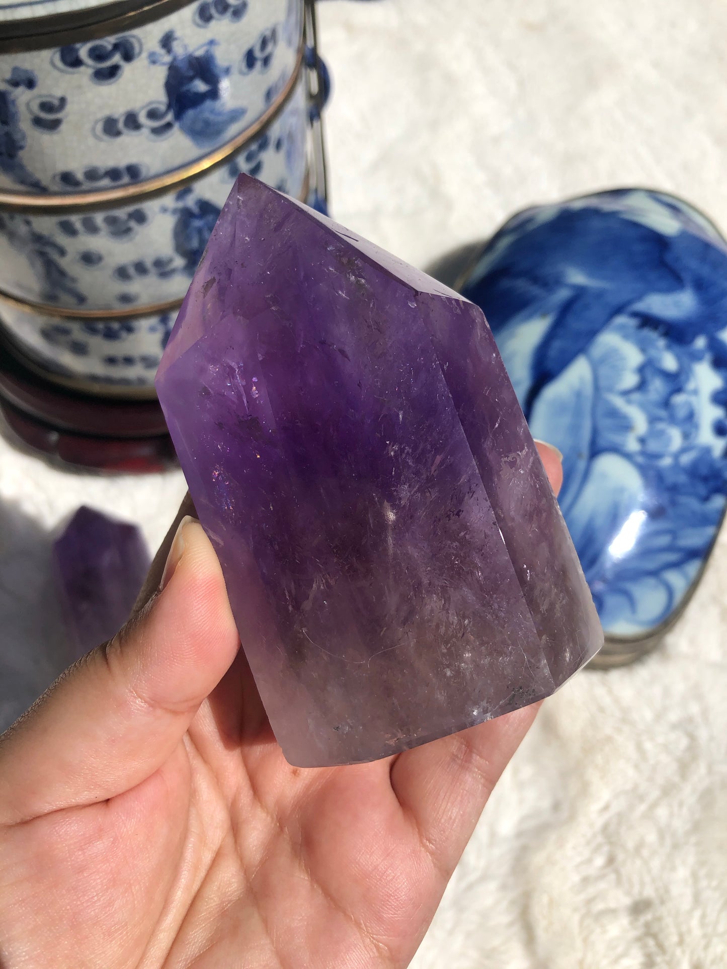 Polished Amethyst Points, Extra Grade