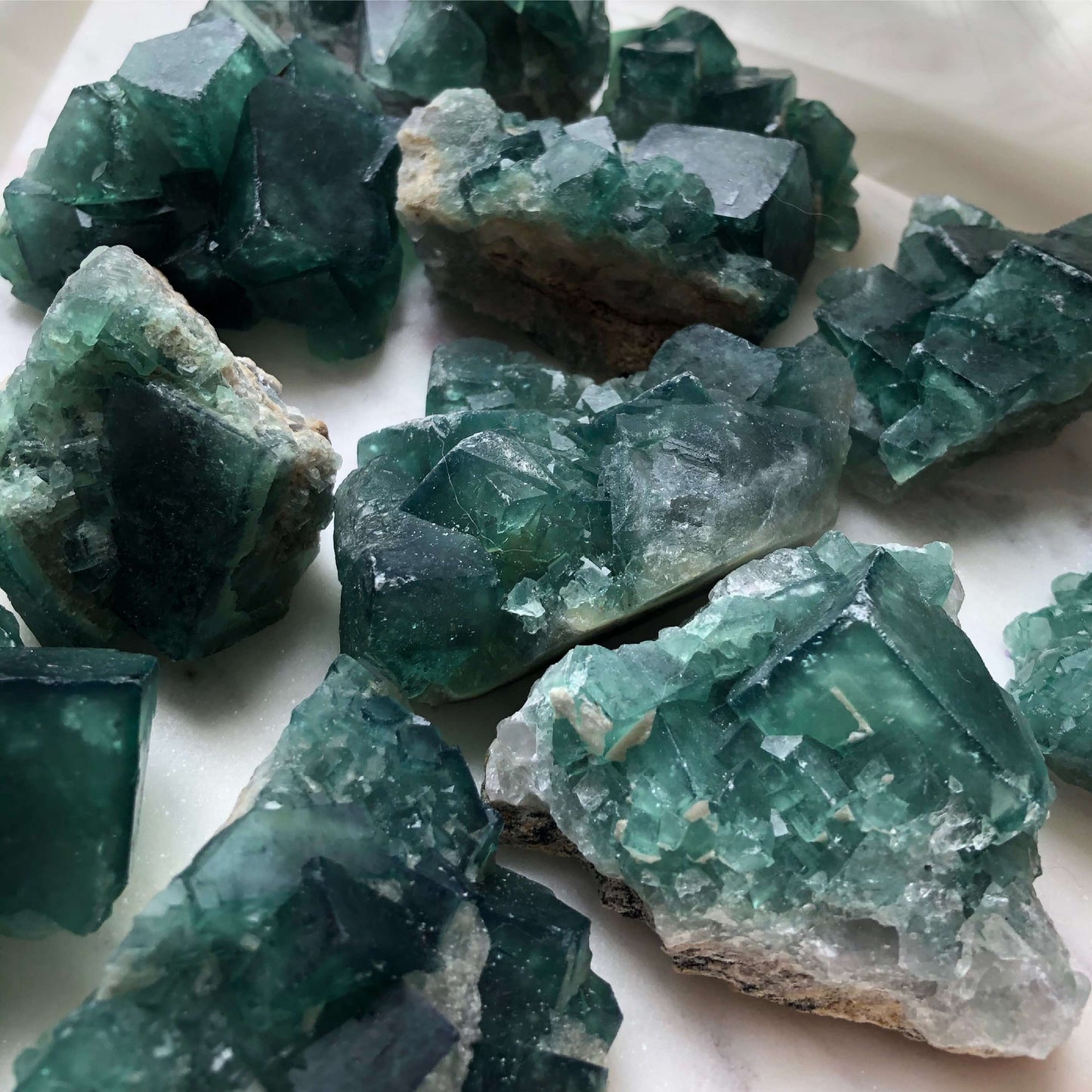 Raw Green Fluorite Crystal