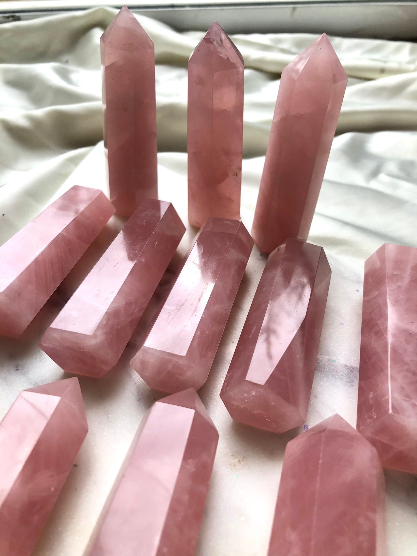 Rose Quartz Crystal Point
