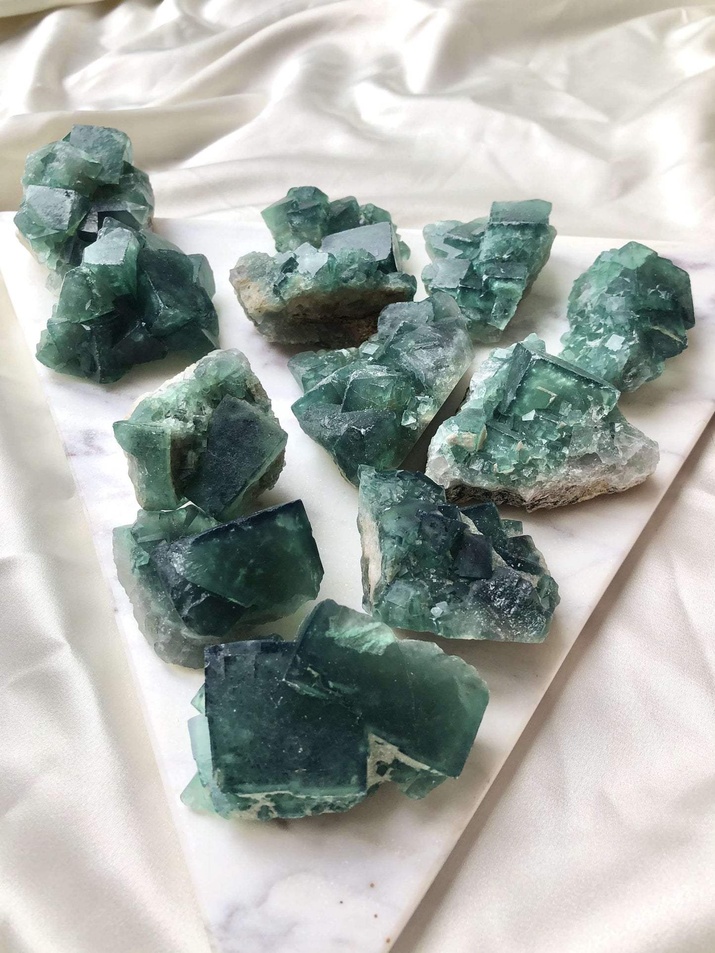 Raw Green Fluorite Crystal 