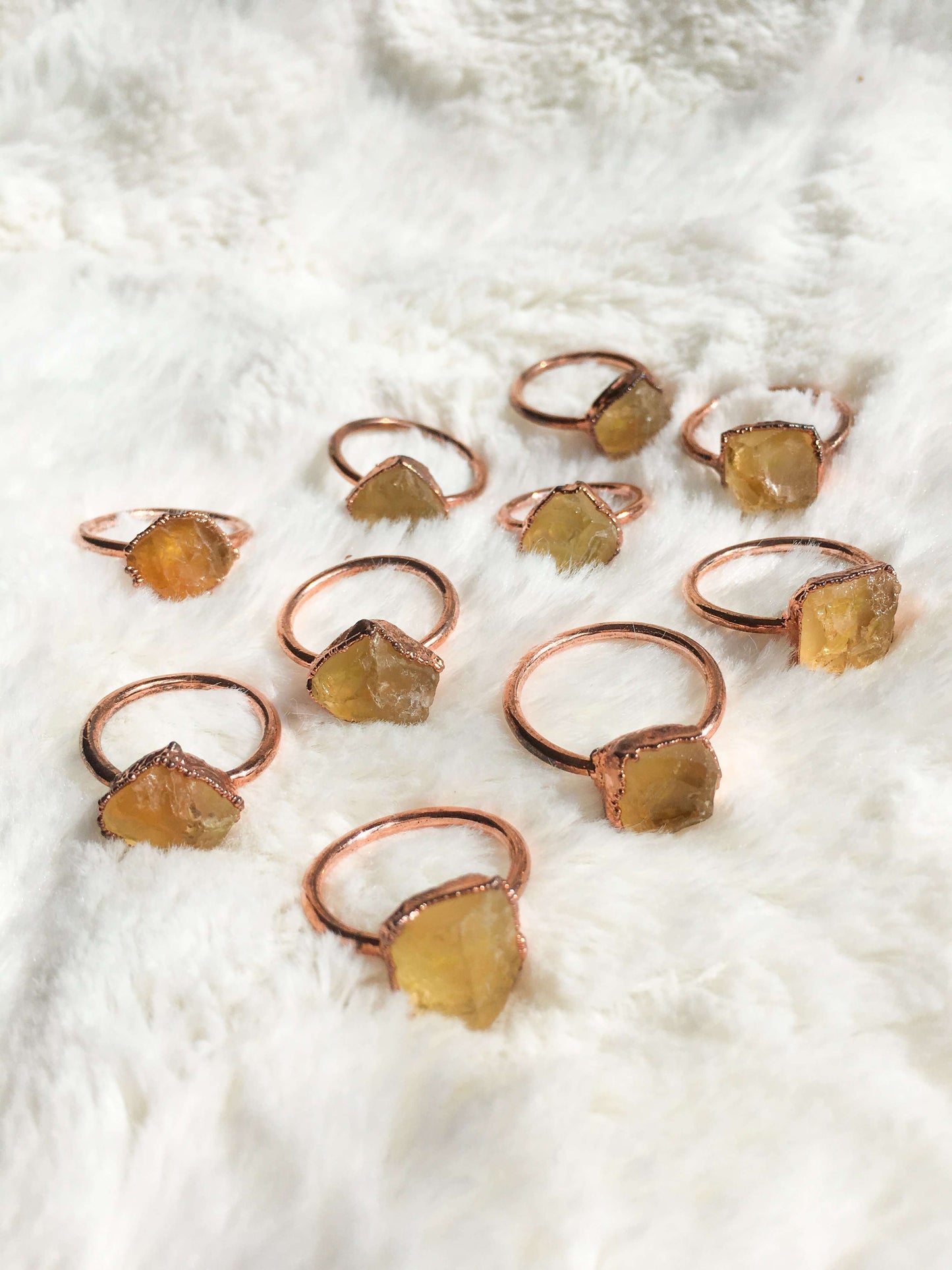 Copper ring with breastmilk stone – little milkmaid treasures