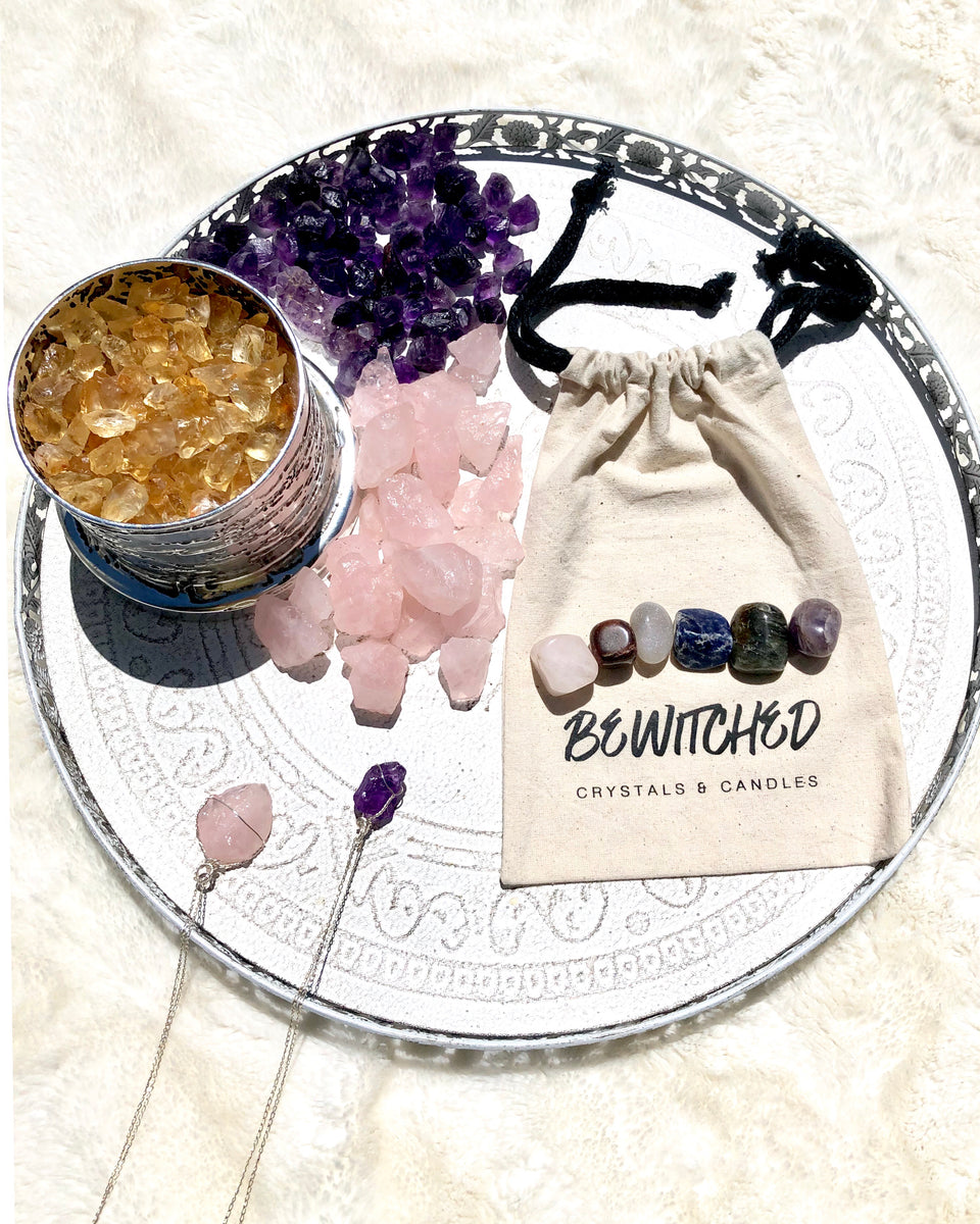 Crystals for Anxiety Kit Bewitched Crystals and Candles
