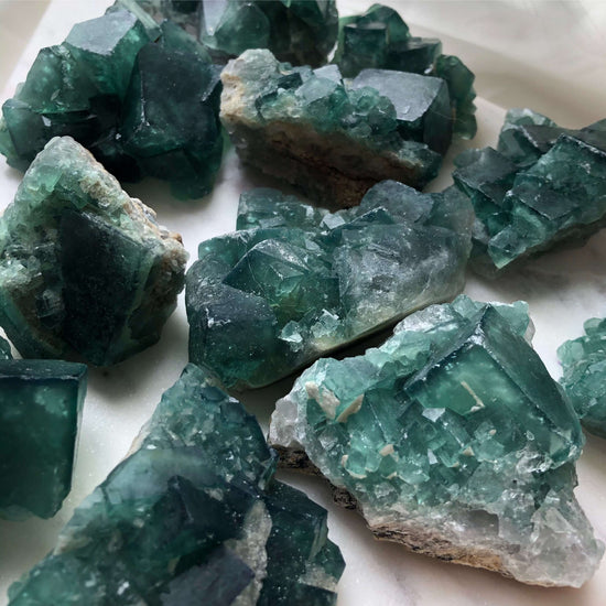 Load image into Gallery viewer, Raw Green Fluorite Crystal
