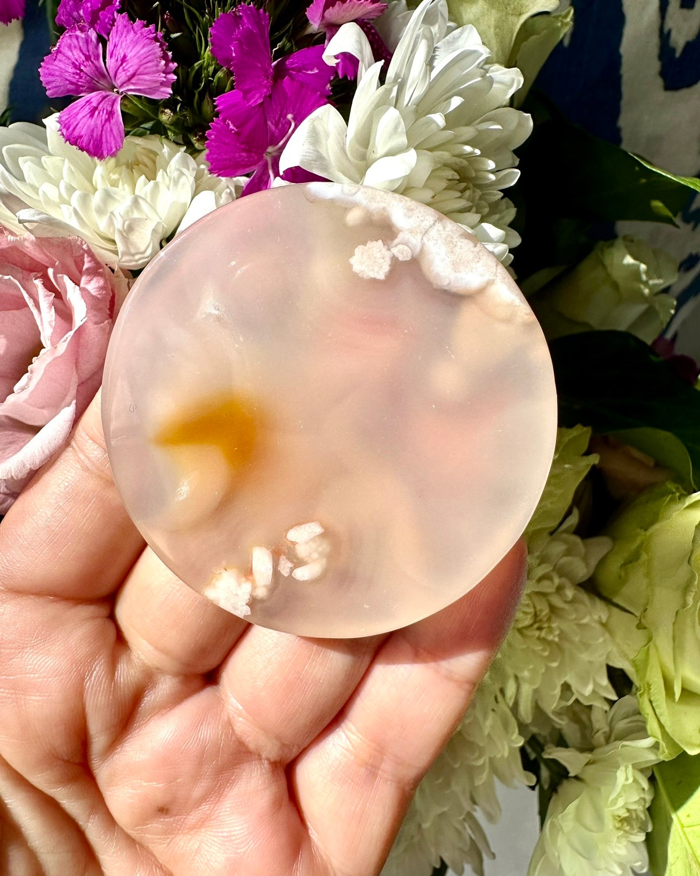 Load image into Gallery viewer, Flower Agate Discs, Grade A
