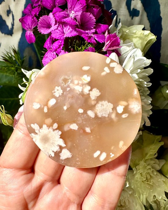 Load image into Gallery viewer, Flower Agate Discs, Grade A

