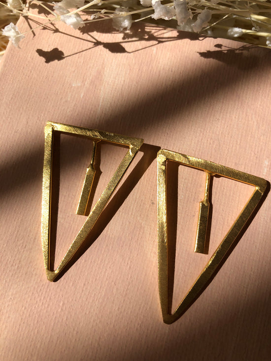 Modern Triangle Earrings