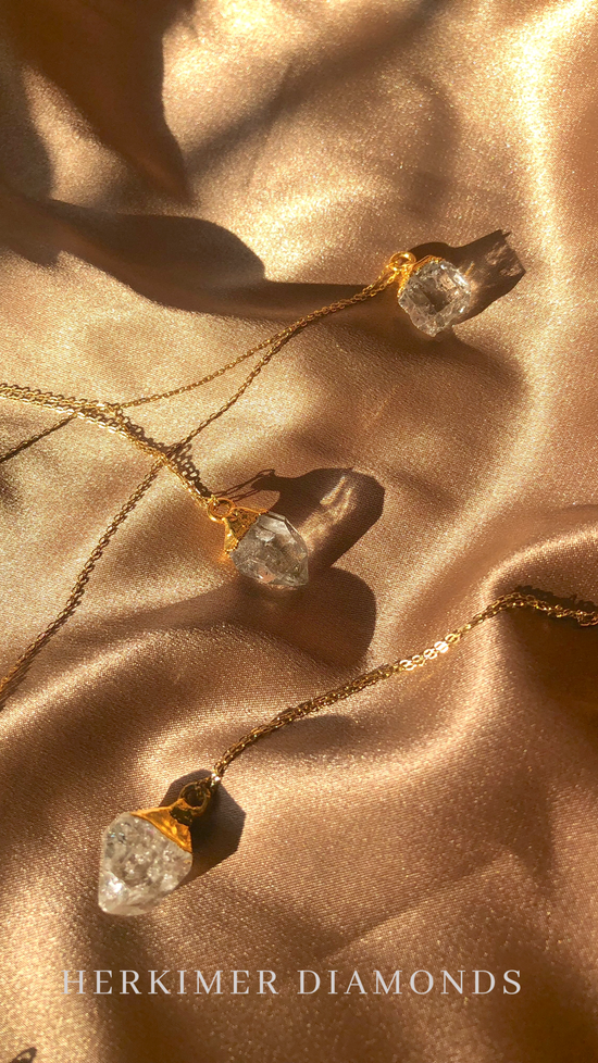 Herkimer diamond earrings 